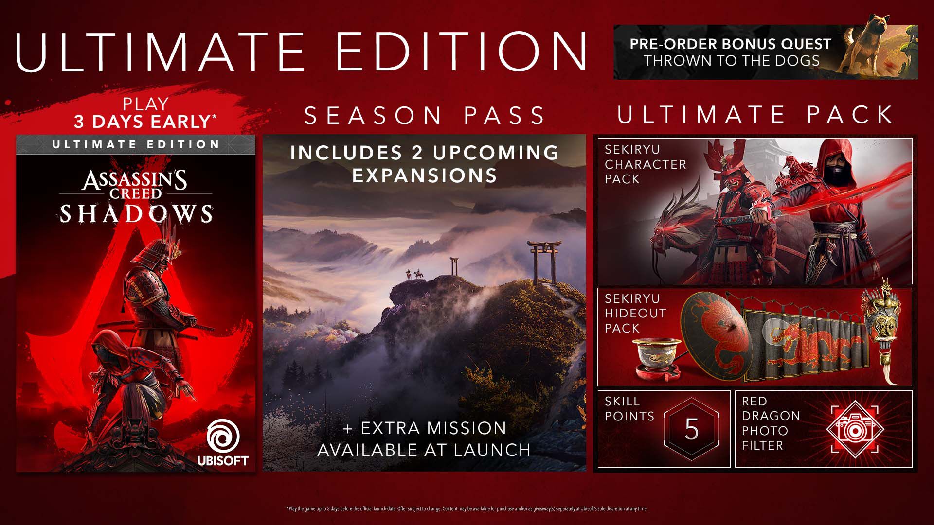 AC Shadows Collector's Edition cai $50 após cancelamento do passe de temporada e atualização de 'acesso antecipado'