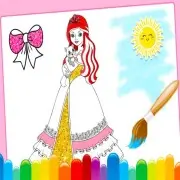 Princess Coloring Glitte...